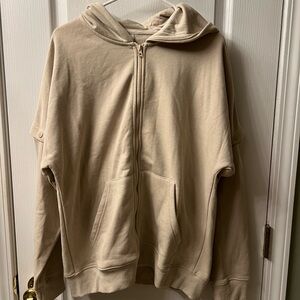 Mono B Light Tan Zip-Up Jacket